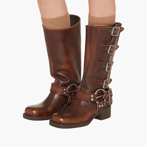 miu miu sienna boots|Leather biker boots Sienna .